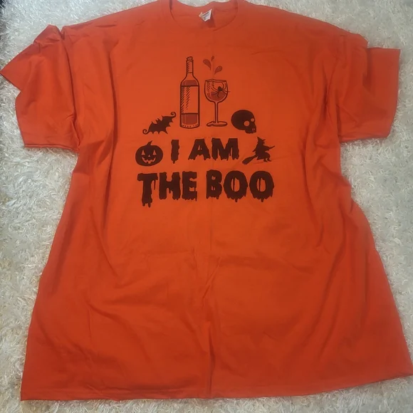 Graphic T-Shirt, Halloween, I am The Boo, Orange, 3XL, Unisex - Picture 2 of 6